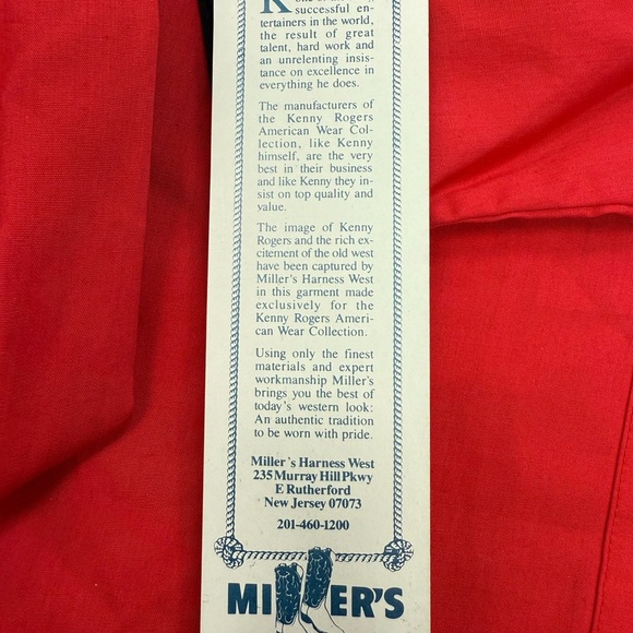 NWT Vintage 1980’s Kenny Rogers Western Shirt Aztec Shirt Size M - Picture 9 of 9